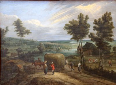 Summer Landscape, Haymaking by Lucas van Uden